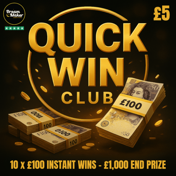 Quick Win Club - LOW ODDS £1000 WITH INSTANT WINS