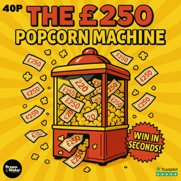 25 Chances to win £250 Instantly!