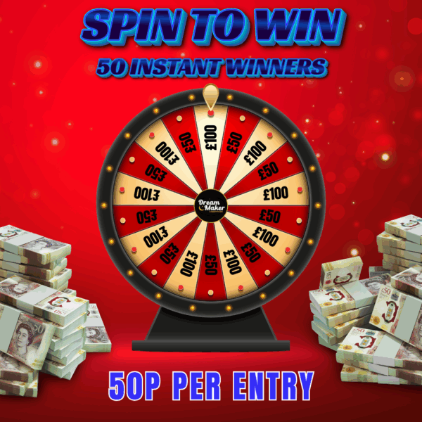 SPIN TO WIN - £250 END PRIZE