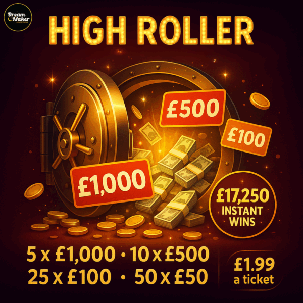 High Roller - £17,250 Instant wins